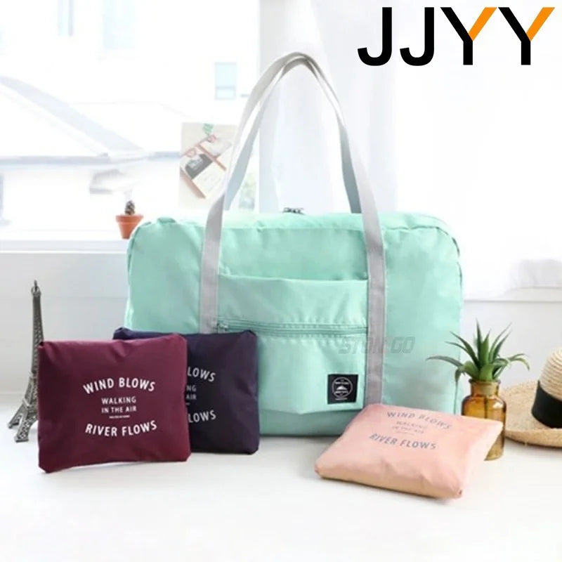 JJYY Folding Luggage Storage Bags - Travel Suitcase Pouch, Handbag, and Shoulder Bag Organizer